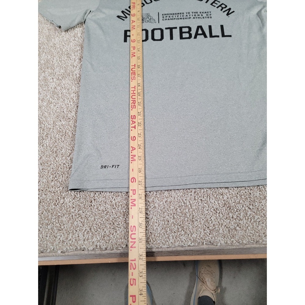 Missouri Western MWSU Griffons Nike Dri-Fit Shirt Medium Gray Football Mens - Picture 9 of 10